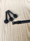 Swiss Style Violin Pegs Set Of 4 - Natural Ebony  Pre-drilled String Holes