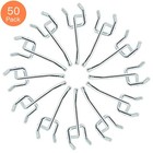 Pegboard Hooks  Large Diameter 50-pack  2 Inch L Shape Small Galvanized Heavy   