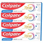 Colgate Total Whitening Toothpaste Fluoride Mint 5 1 Oz 4 Pack Antibacterial