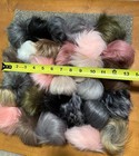  Lot Of 27 Of High Quality Faux Fur Pompoms For Multiple Crafts