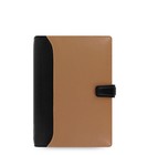 Filofax Personal Size Nappa Organiser Diary Taupe  black Leather-025136 Gift