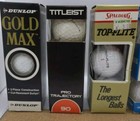 One Dozen Vintage Golf Balls    2  Dunlop         1  Spalding         1  Titleist        Nos