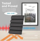 Art3d 3d Fluted Acoustic Wood Panels  Matte Black  23 6  X 47 2   Mdf  4-pack 