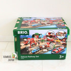 Brio World 33052 Deluxe Railway Set Comprehensive Wooden 33052