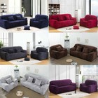 Stretch Thick Plush Sofa Covers 1 2 3 4 Seater Couch Chair Slipcover Protector