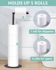 Toilet Paper Holder Stand  Free Standing Toilet Paper Roll Holder For 4 Spare Ro