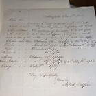 1852 Letter To Hartford Ct Genealogist  Richard   Ruth Lord Family Wethersfield