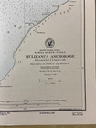 Vintage Hydrographic Chart Samoa Group Upolu Mulifanua Anchorage 1943 Ww2