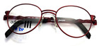 Adidas A702 6053 Red Metal Black Round Eyeglasses Frame 50-20 140 Austria New