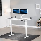 Vivo White 63    X 32    Electric Height Adjustable Stand Up Desk