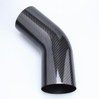4   102mm  Od Carbon Fiber Intake Elbow Tube   6   150mm  Leg 4  Od 45 Degree