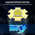 Rechargeable Led Flashlights 1500000 High Lumens xhp160 5 High Powered Flashl   