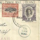 Tonga Sg 39  57e  jubilee H M Queen Salote Of Tonga-handstamp 