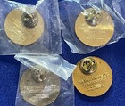 Lot set- 4 vintage Wizard Of Oz 50th Anniversary Promo Enamel Pinback pin button