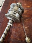 Antique Tibetan Buddhist Handcrafted Handheld Spinning Prayer Wheel