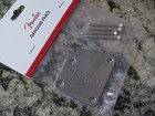 Fender Elite deluxe 4-bolt Contoured Fender Logo Chrome Neck Plate 770-8383-049