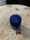 Vintage Glass Bottle Vicks Vaporub Jar Cobalt Blue Rare Antique Nice Shape 