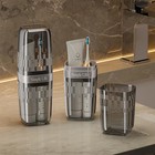 Travel Toothbrush Cup  Holder With Cover  Portable Black