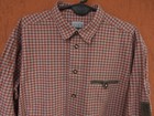 Traditional German Oktoberfest Shirt Xl Siebenstein Trachten Check Cotton