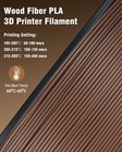 Sunlu Wood Pla 3d Printer Filament Neatly Wound 1 75mm 1kg spool 15  Wood Fiber