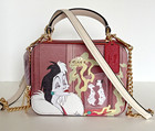 Nwt Coach X Disney Crossbody Box Cc377 Cruella Motif Red Apple Multi Msrp  398