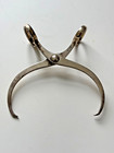 C1920 Sterling Silver Sugar Tongs By Lunt Scissor Like Ice Block Carrier Design