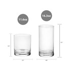  4 Pack  Mainstays Cooler Tennyson Glass Drinkware Set  Clear  12 Pieces