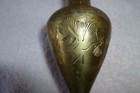 Pair Vintage Brass Bud Vase 6  Tall Made In India
