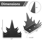 12pcs Intruder Deterrent Fence Wall Spikes Security Fence Metal Anti-climb Spike