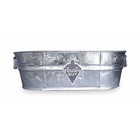 Utility Tub  9-1 3 Gal  Gal   Silver   3anr9