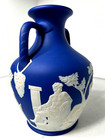 C19th Century   Wedgwood Dark Blue Jasperware Portland Vase   7  Unique