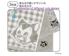 Disney Towel 3 Pc Set  Figaro Cat Bath Face Hand Towels Pinocchio Kitty Grey