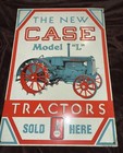 Vtg Case Model L Tractor Advertisement Tin Sign  unique 