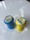 2 Vintage Comet Powder Cleaners  6oz  Each Blue   Yellow Sealed