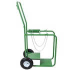 Dual Welding Cylinder Cart Oxygen Acetylene Tank Cart W 10  Pneumatic Wheels