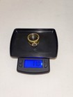 18k Gold And Glass Ring 11g Size 7 75