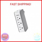 Belkin Wall Mount Surge Protector - 3 Ac Multi Outlets   2 Usb Ports - Flat Rota