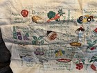 Vintage Finished Crewel  Embroidery Herbs   Spices Alphabet A-z