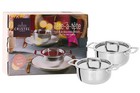 Brand New Cristel    t  te-  -t  te    2 Mini Stockpots casseroles With Lid