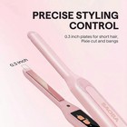 0 3 Inch Mini Pencil Flat Iron Hair Straightener Curler Ceramic Dual Voltage Kit