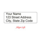 400 Personalized Return Address Labels Printed Text 1 2 Inch X 1 3 4 Any Font