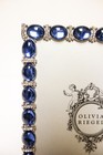 Olivia Riegel Sapphire Crystal  essex  5x7 Photo Frame New In Box