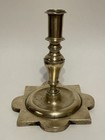 Ca  1690 Antique Late 17th Century Spanish Brass Candlestick