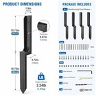 4 Pack Fence Post Repair Kit  No-dig Spikes For 4x4 Wood Posts