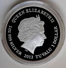 2013 Australia s Remarkable Reptile  Frilled Neck Lizard-1 Oz Silver Proof Coin
