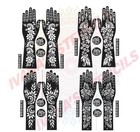 Full Hand Mehndi Stencil Design Henna Tattoo Stencils Women Girls Set Of 4
