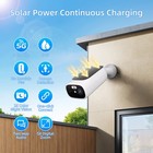 2k Solar Security Camera Outdoor Wifi  Ai Motion  Color Night Vision Waterproof