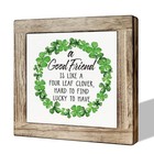 St Patrick s Day Decor  Wooden Box Signs For Home Decor  Clover Decor  