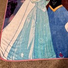 Disney Frozen Oversized Throw Blanket     Anna  Elsa   Olaf     73  X 52 