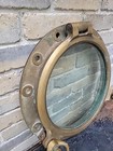 Vintage Maritime Nautical Solid Bronze Brass 2-dog Porthole Ships Large 19  